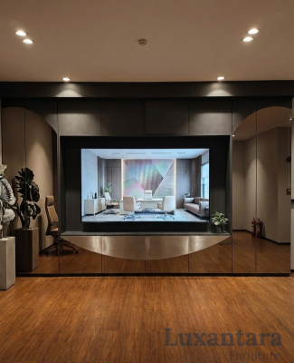 Desain Backdrop TV Mewah: Inspirasi Interior Kantor Modern Klasik