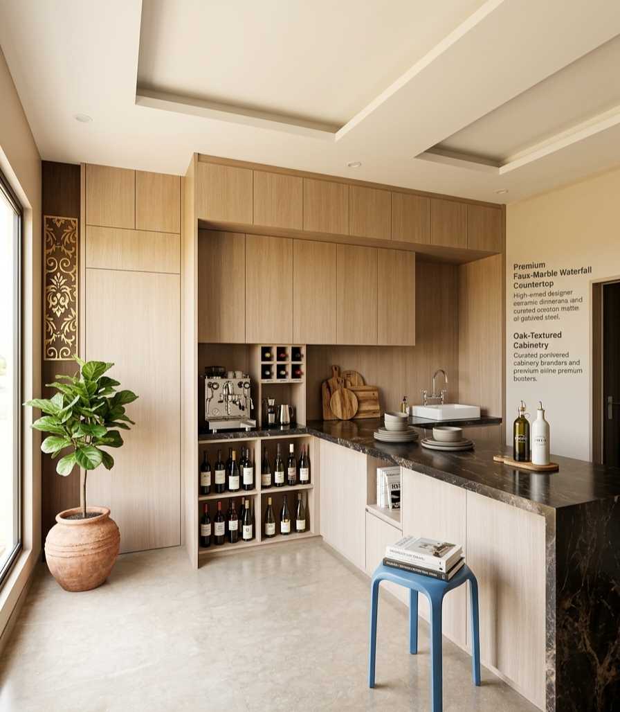 Inspirasi Desain Dapur Mewah Minimalis Modern dengan Sentuhan Arsitektural Kontemporer