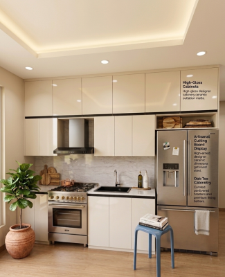 Kitchen Set Minimalis Elegan Warna Putih